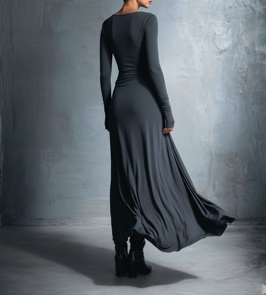 ADRIANA™| VESTIDO MAXI CON NUDO LATERAL